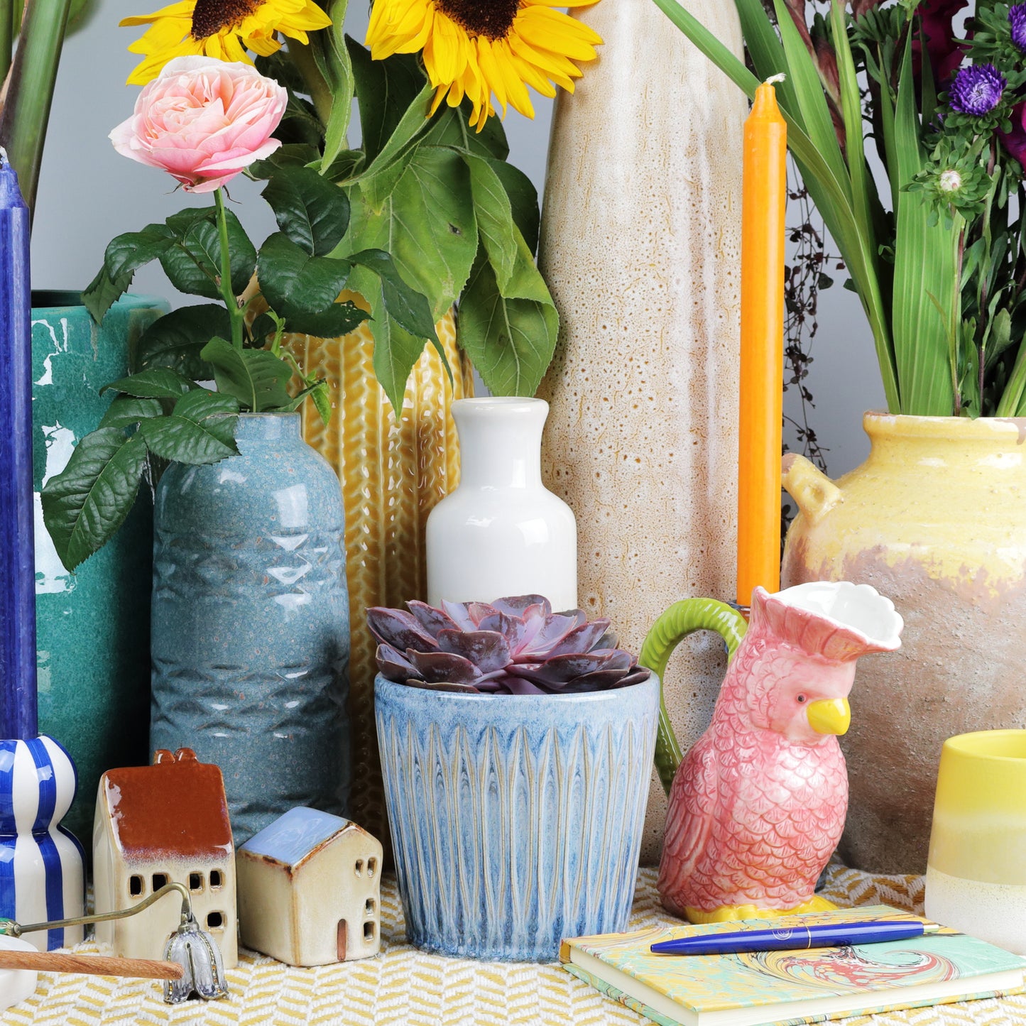 Azure finned cone small