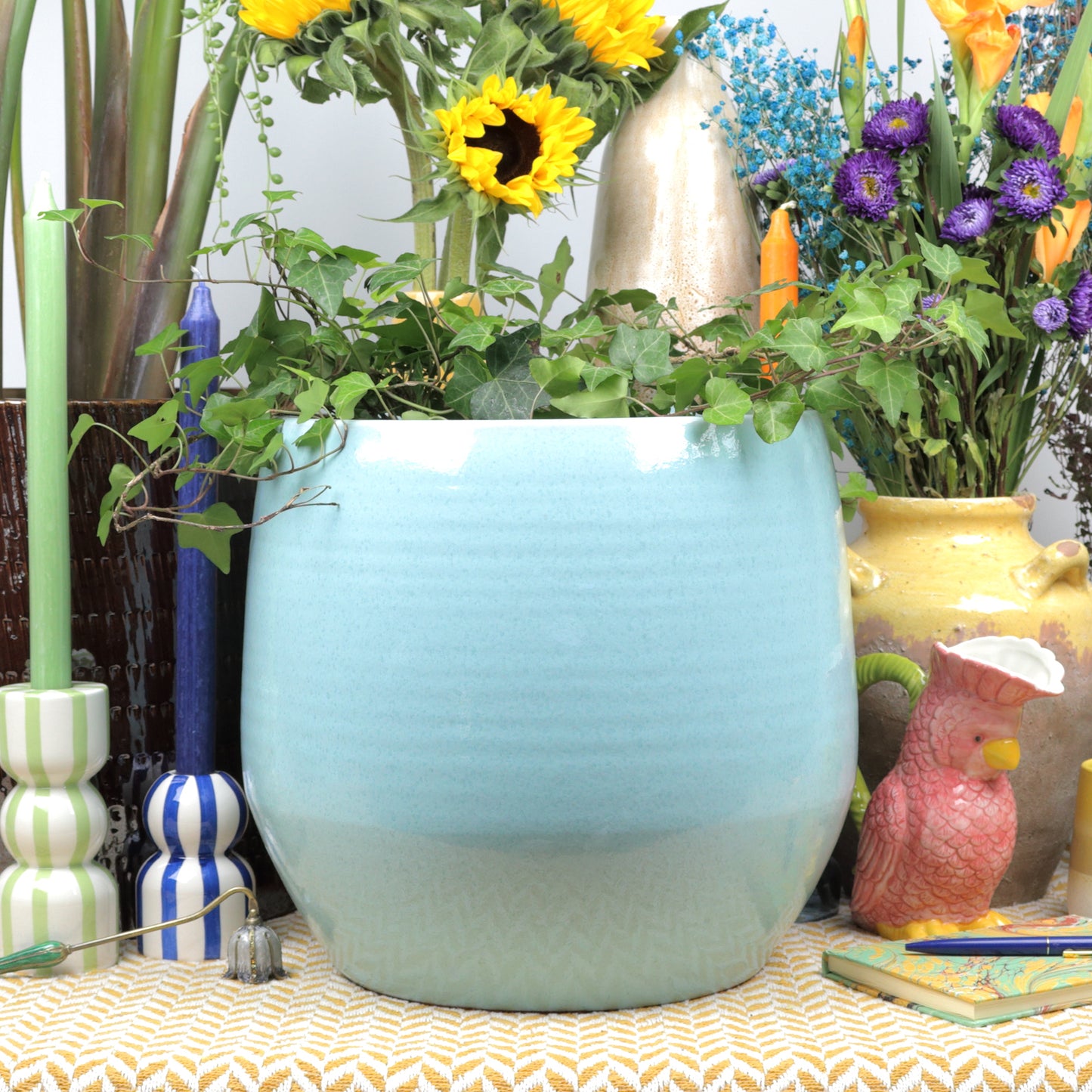 Baby Blue Cylinder Large