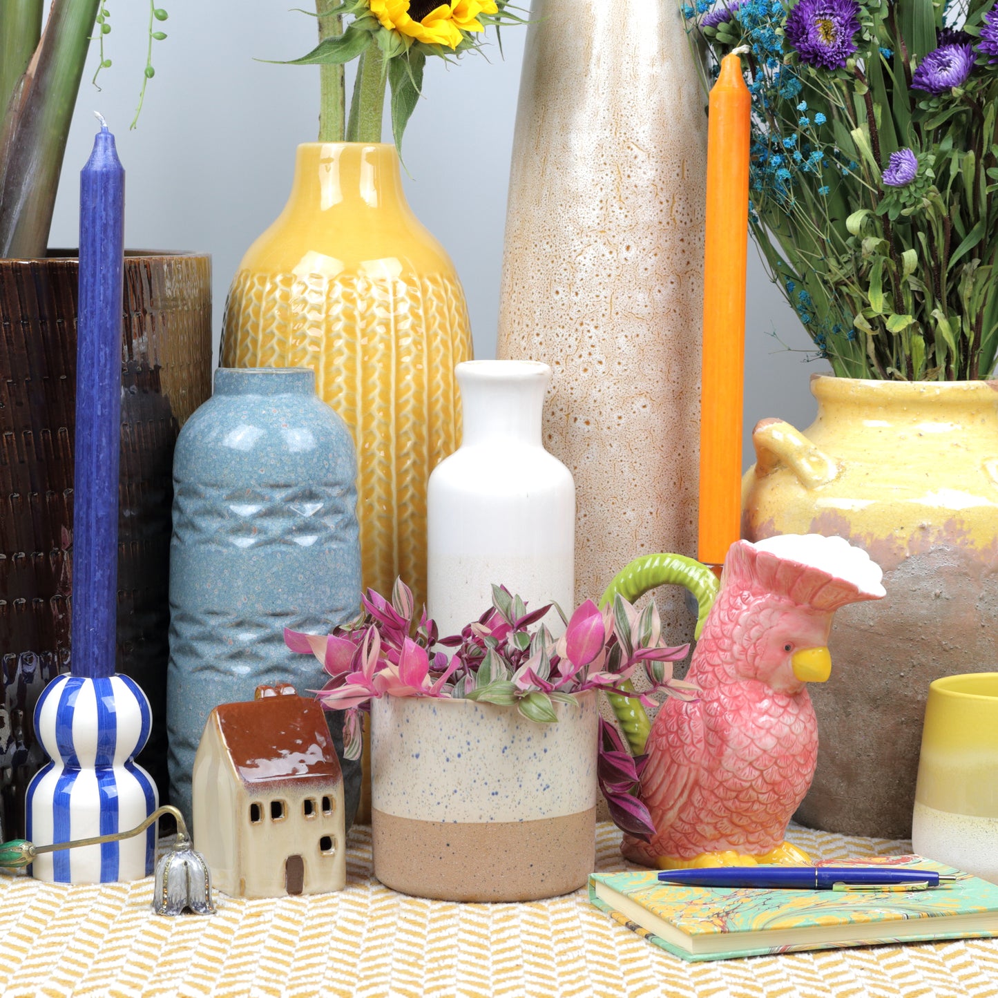 Modern White Cylinder