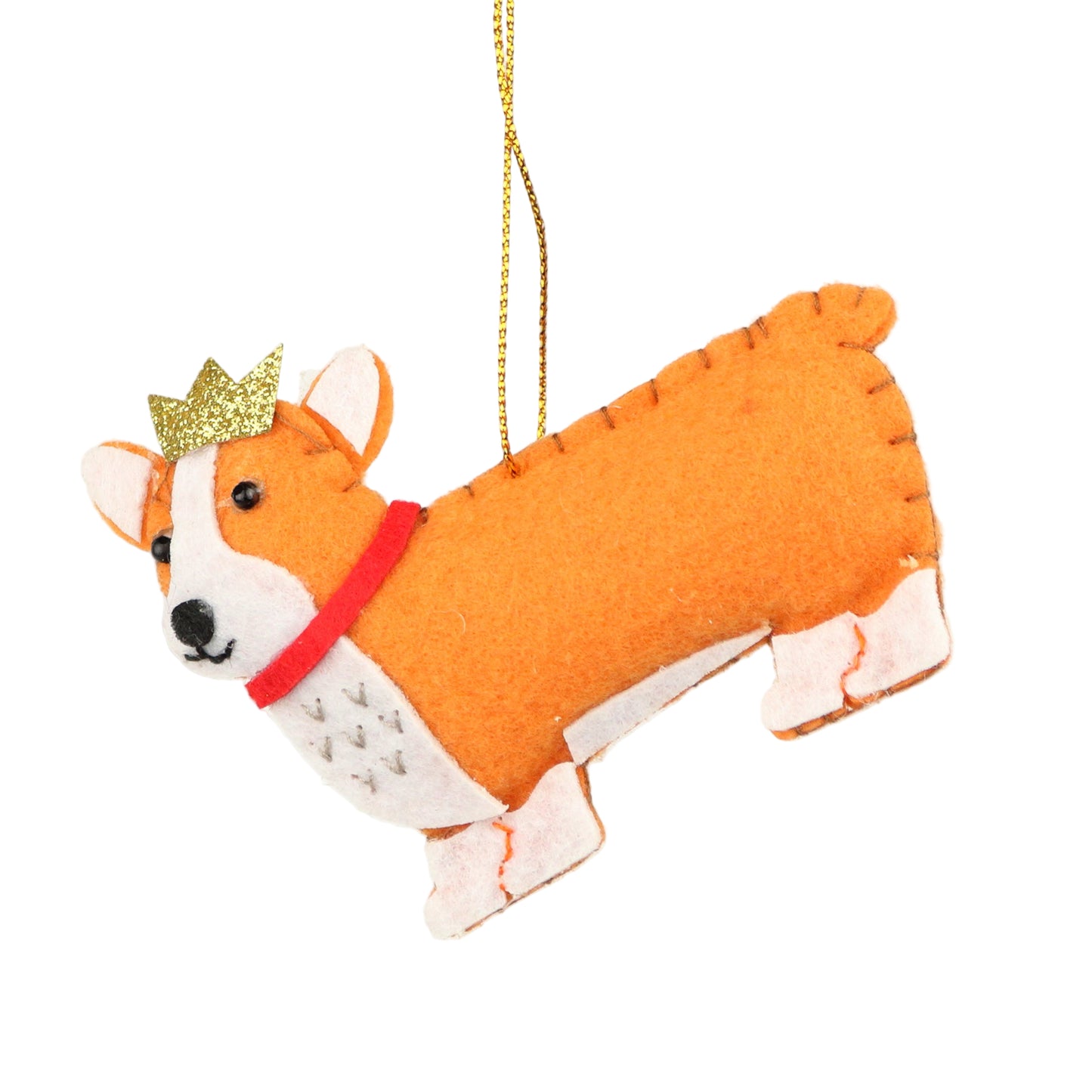 Felt Queen's Corgi