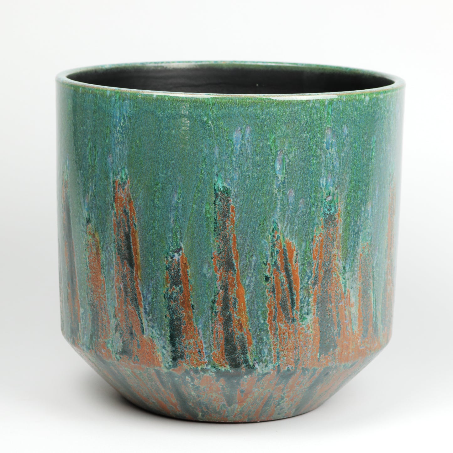 Teal Tapered Pot Large
