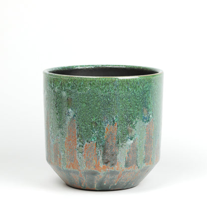 Forest Green Tapered Pot Small