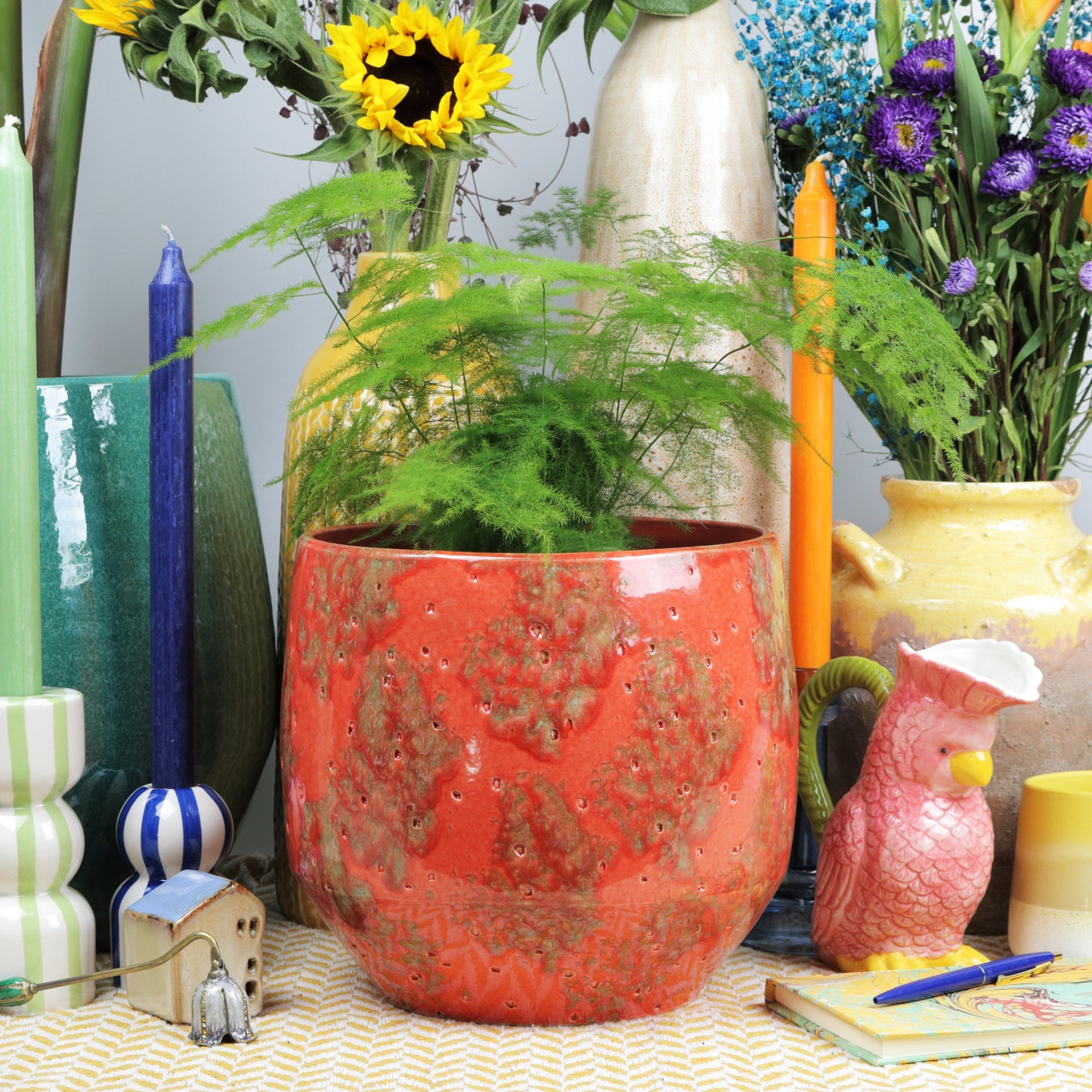 Fiery Lava Pot Medium