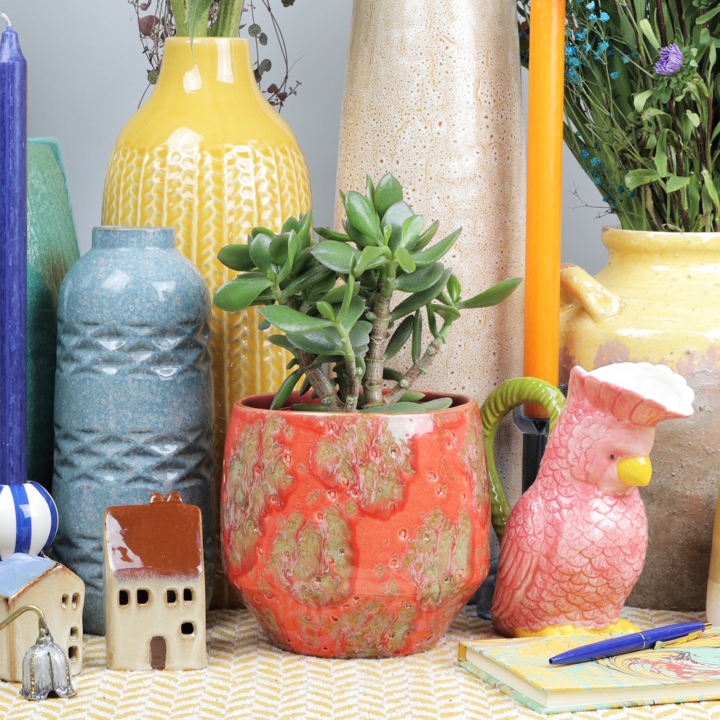 Fiery Lava Pot Small