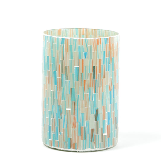 Cerulean Mosaic Cylinder