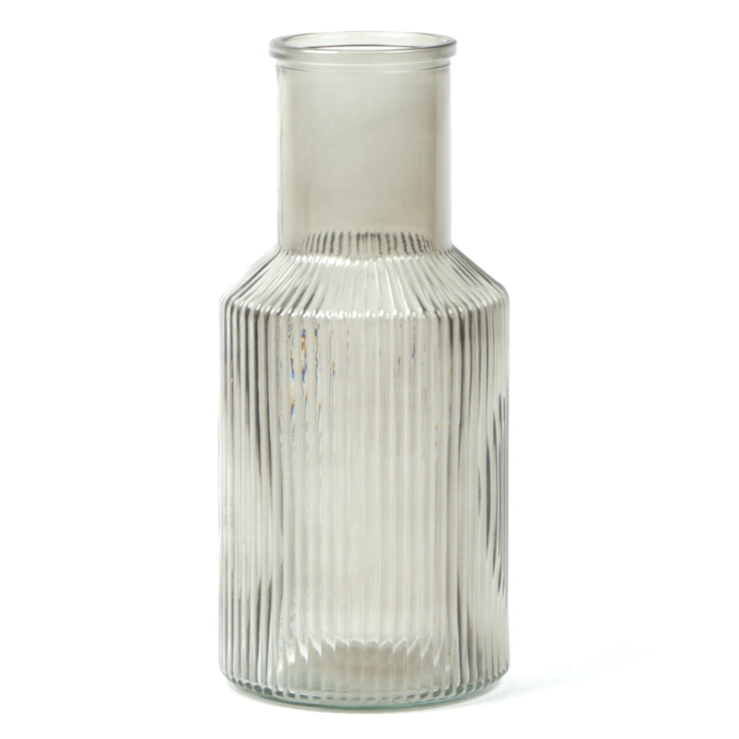 Smoky Ribbed Bottle