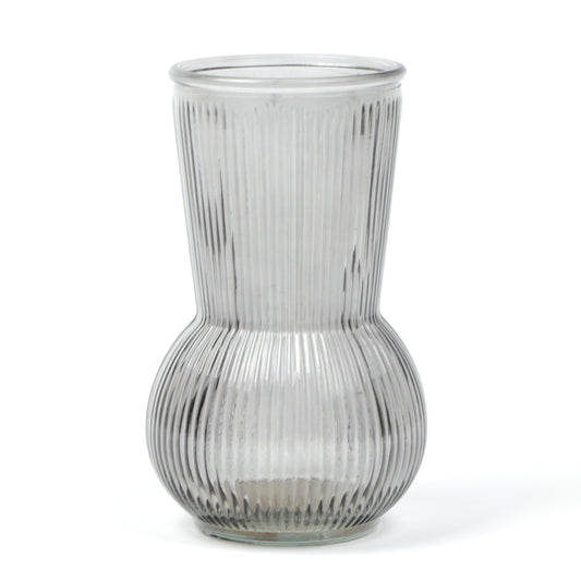 Bulbous Smoky Vase