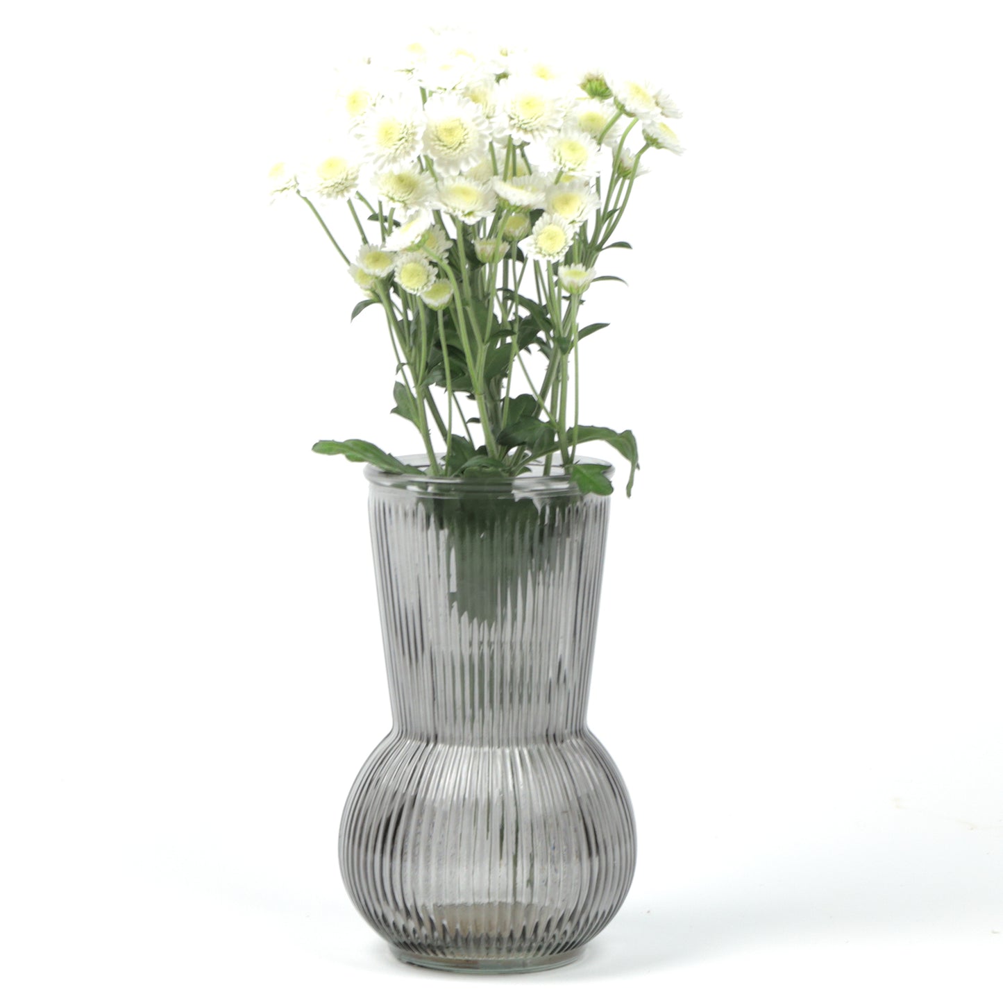 Bulbous Smoky Vase