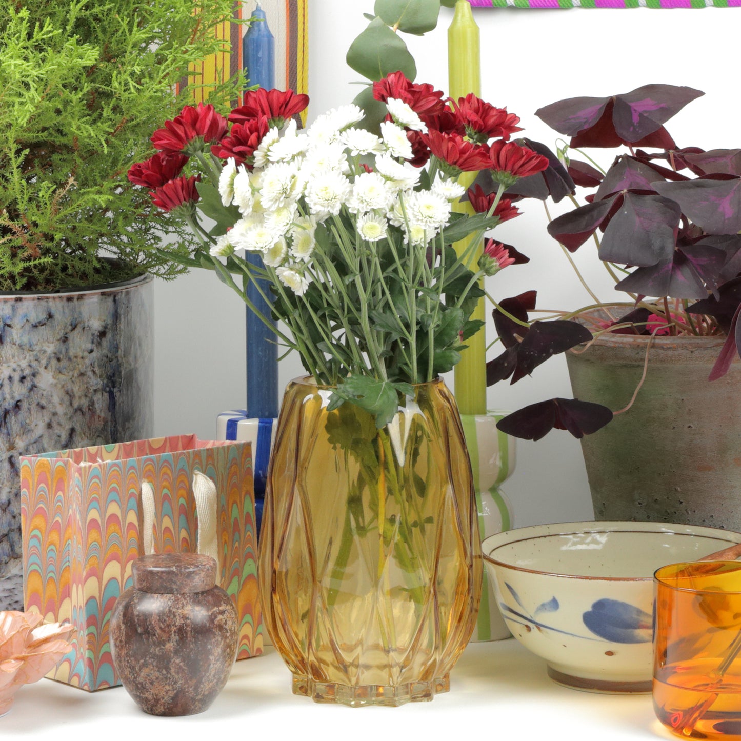 Xanthic Diamonds Vase