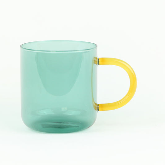Green Glass Mug